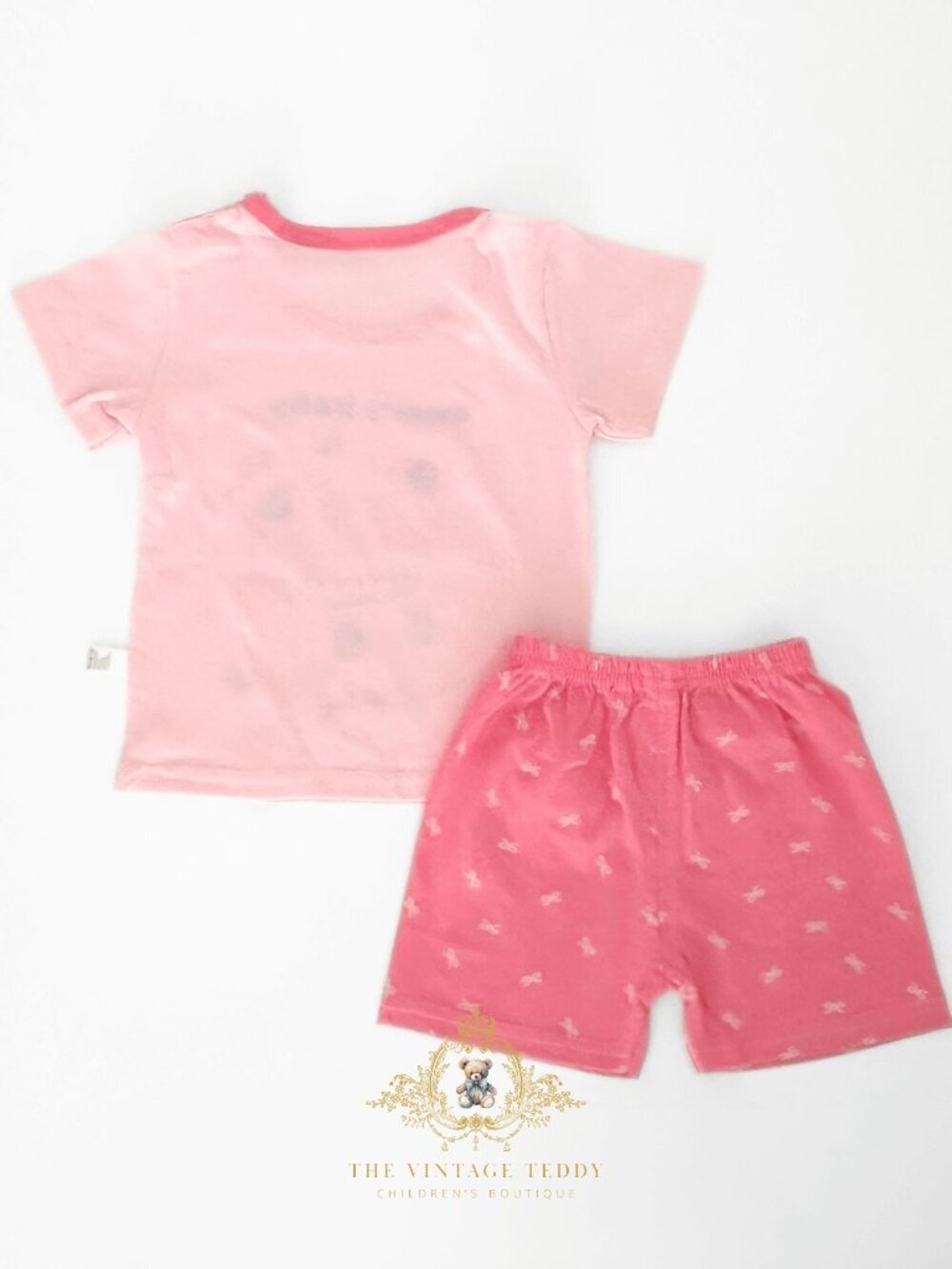 NWT Cute Girls Matching Set Kids T-shirt & Shorts 2-Piece 100% Cotton Mochi 3T - Picture 2 of 4
